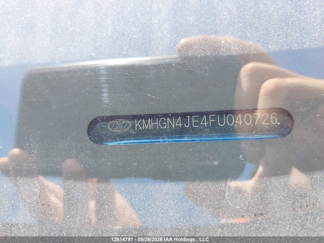 2015 Hyundai Genesis 3.8l მანქანა იყიდება აუქციონზე, vin: KMHGN4JE4FU040726, აუქციონის ნომერი: 12614791