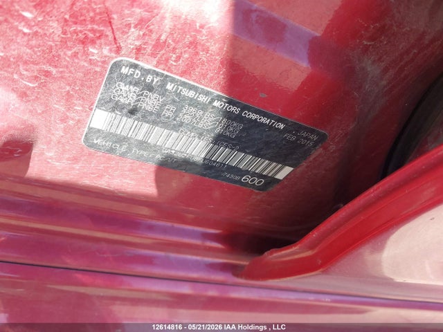 2015 Mitsubishi Lancer Gt/se მანქანა იყიდება აუქციონზე, vin: JA32U2FU8FU604611, აუქციონის ნომერი: 12614816