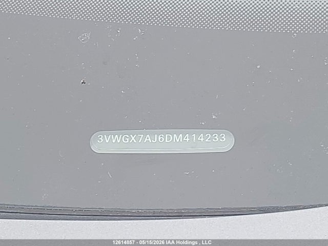 12614857 :رقم المزاد ، 3VWGX7AJ6DM414233 vin ، 2013 Volkswagen Jetta Sel مزاد بيع