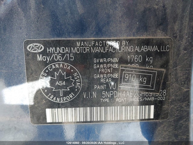 Продажа на аукционе авто 2016 Hyundai Elantra Se/sport/limited, vin: 5NPDH4AE2GH691928, номер лота: 12614860