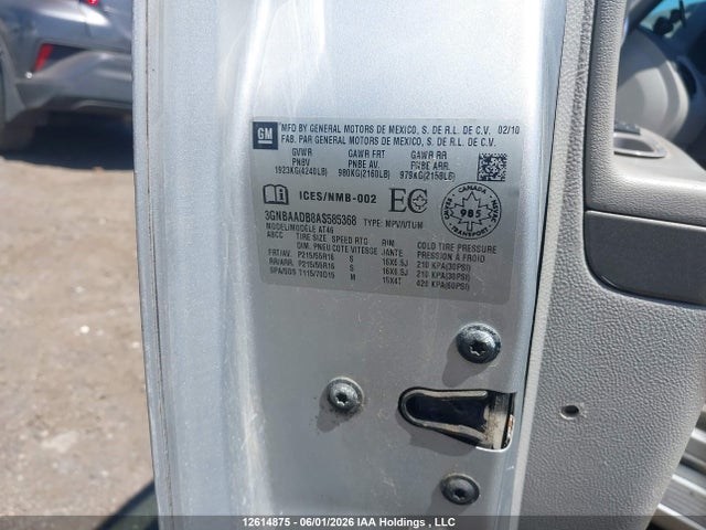 Aukcja sprzedaży 2010 Chevrolet Hhr Ls/ls Panel, vin: 3GNBAADB8AS585368, numer aukcji: 12614875