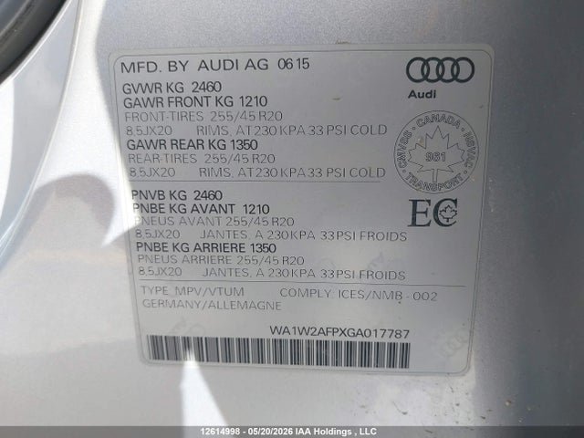 Audi Q5 Technik/s-line 2016 WA1W2AFPXGA017787 Image 18