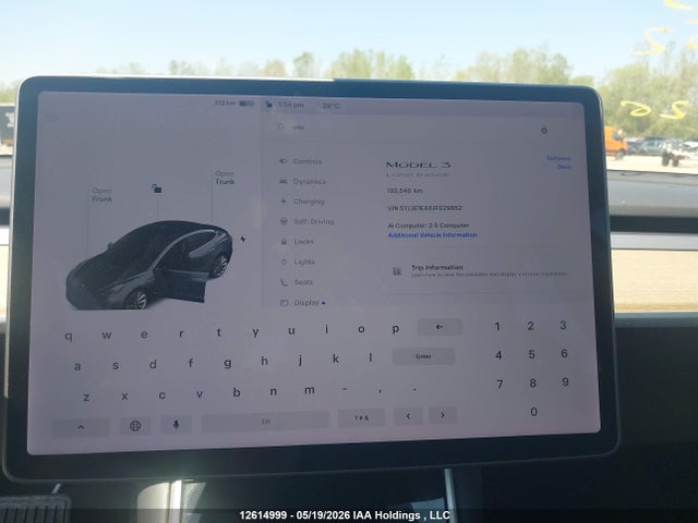 5YJ3E1EA6JF029852 Tesla Model 3 Long Range/mid Range