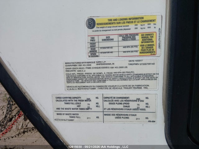 4EZTA1816J7104867 Kz Inc. Kz Inc.