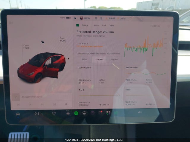 Tesla Model Y Performance 2021 5YJYGDEF9MF263405 Image 7