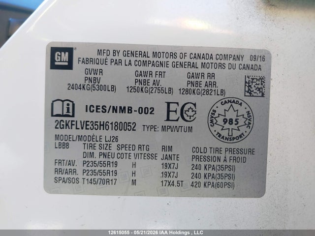 GMC Terrain Denali 2017 2GKFLVE35H6180052 Image 9