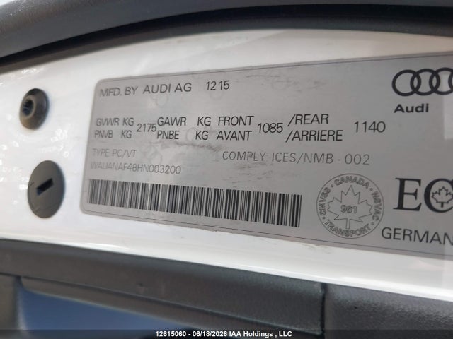 WAUANAF48HN003200 Audi A4