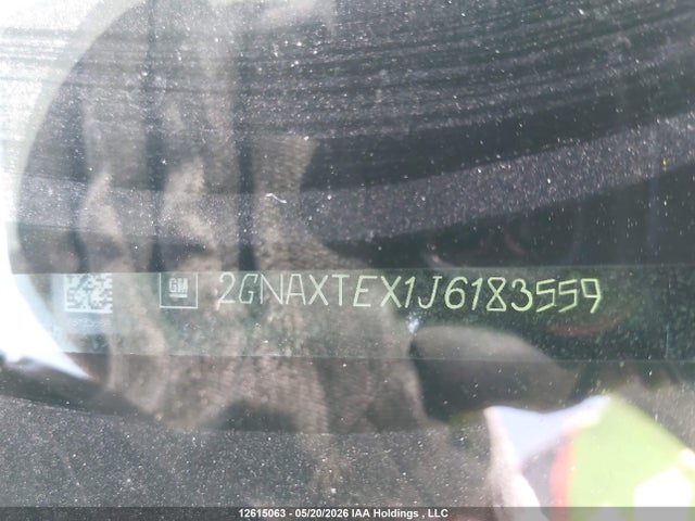 2018 Chevrolet Equinox Lt მანქანა იყიდება აუქციონზე, vin: 2GNAXTEX1J6183559, აუქციონის ნომერი: 12615063