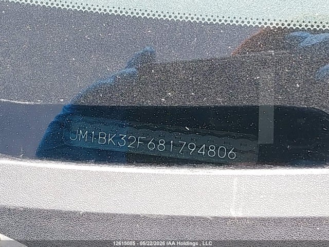 Auction sale of the 2008 Mazda Mazda3 Gs/gx, vin: JM1BK32F681794806, lot number: 12615085