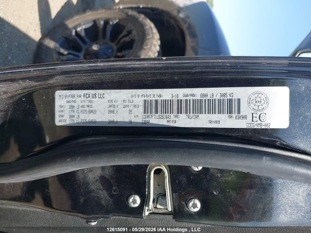 Auction sale of the 2018 Ram 1500 St, vin: 1C6RR7FT1JS261643, lot number: 12615091