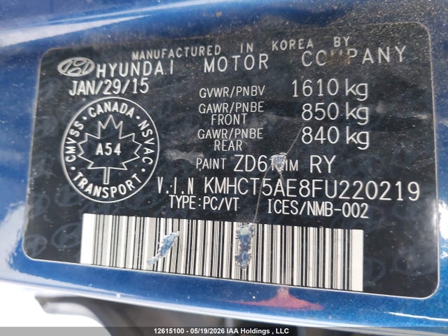 Hyundai ACCENT GS 2015 KMHCT5AE8FU220219 Image 19