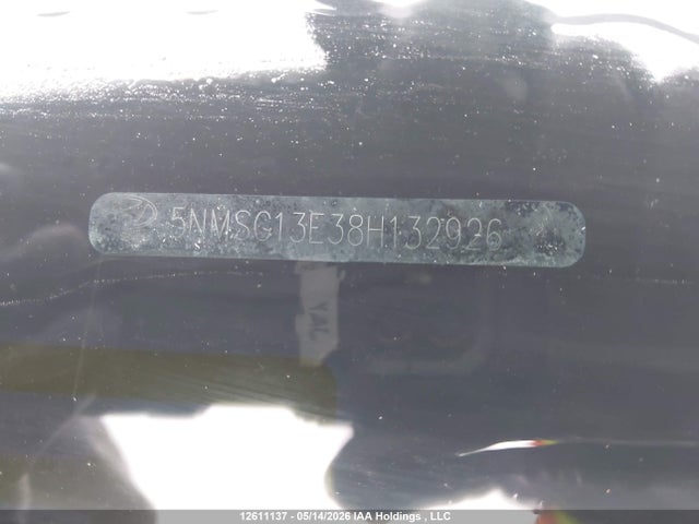 Продаж на аукціоні авто 2008 Hyundai Santa Fe Gl/gls, vin: 5NMSG13E38H132926, номер лоту: 12611137