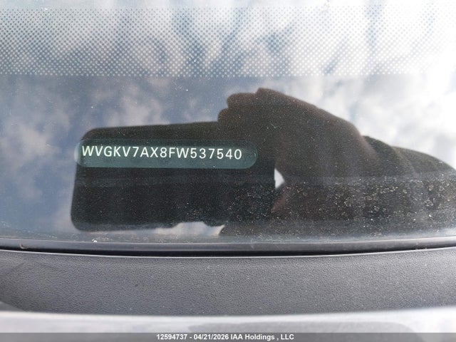 WVGKV7AX8FW537540 Volkswagen Tiguan Trendline
