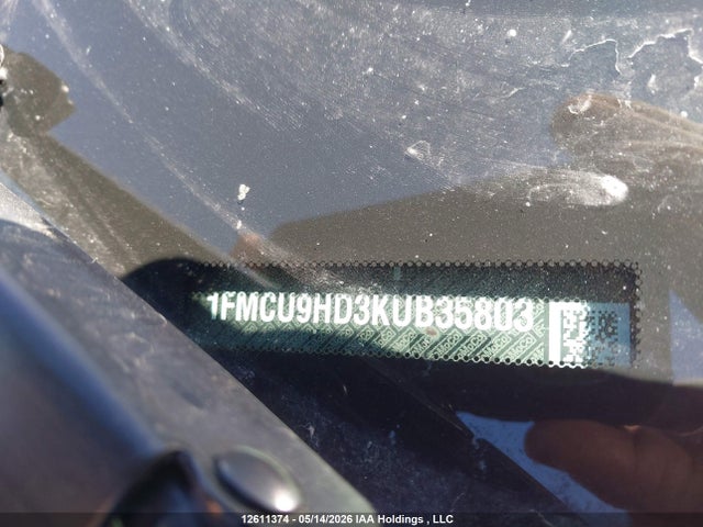 Продажа на аукционе авто 2019 Ford Escape Sel, vin: 1FMCU9HD3KUB35803, номер лота: 12611374