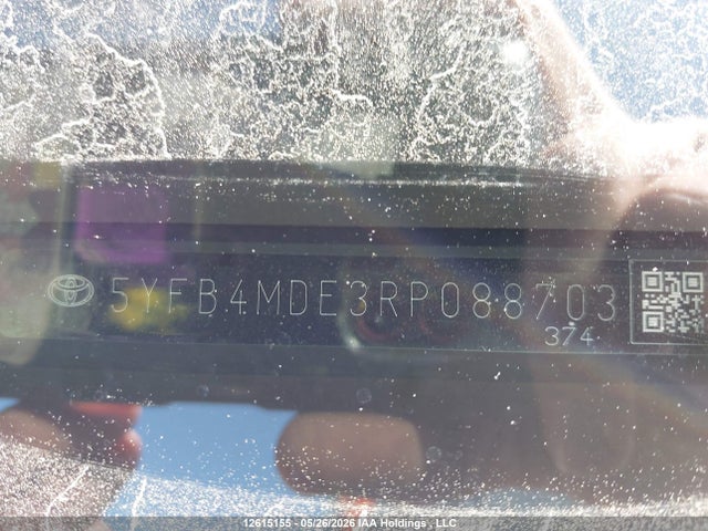 Aukcja sprzedaży 2024 Toyota Corolla Le, vin: 5YFB4MDE3RP088703, numer aukcji: 12615155