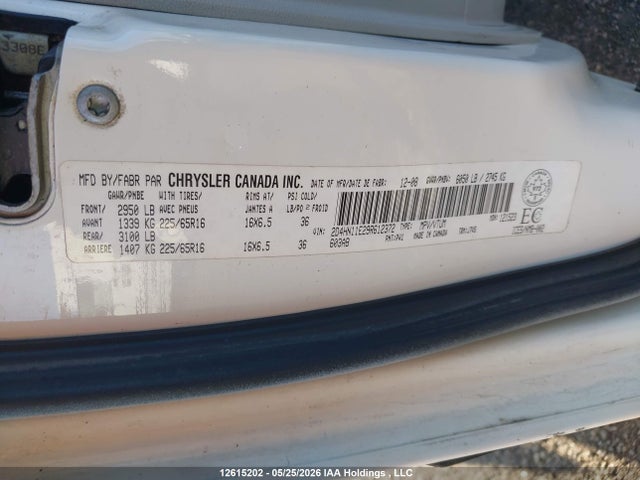2009 Dodge Grand Caravan C/v C/v მანქანა იყიდება აუქციონზე, vin: 2D4HN11E29R612372, აუქციონის ნომერი: 12615202