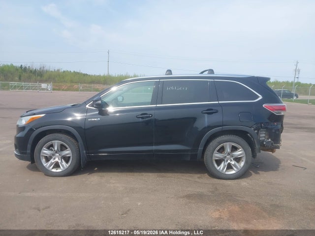 2014 Toyota Highlander Hybrid Limited მანქანა იყიდება აუქციონზე, vin: 5TDDCRFH2ES005019, აუქციონის ნომერი: 12615217