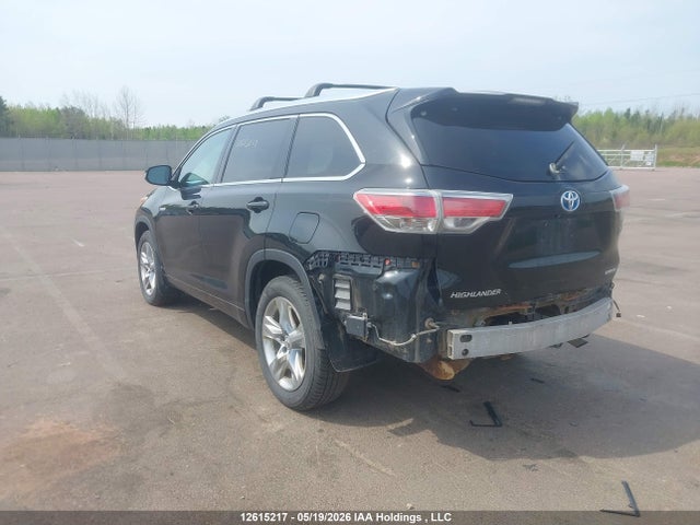 2014 Toyota Highlander Hybrid Limited მანქანა იყიდება აუქციონზე, vin: 5TDDCRFH2ES005019, აუქციონის ნომერი: 12615217