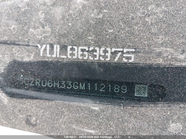 Продажа на аукционе авто 2016 Honda Hr-v Lx, vin: 3CZRU6H33GM112189, номер лота: 12615231