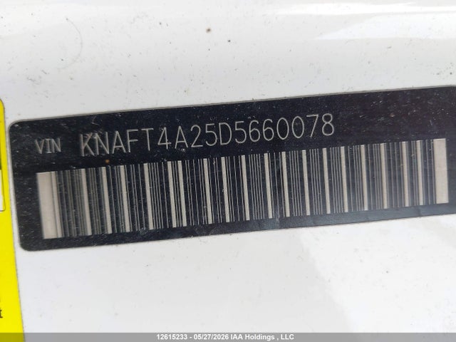 12615233 :رقم المزاد ، KNAFT4A25D5660078 vin ، 2013 Kia Forte 2.0l Lx مزاد بيع
