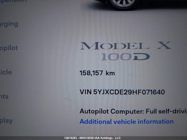 Tesla MODEL X 2017 5YJXCDE29HF071640 Image 15