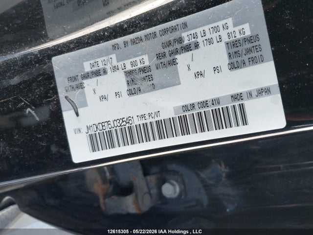 Aukcja sprzedaży 2018 Mazda Cx-3, vin: JM1DKDB76J0325461, numer aukcji: 12615305