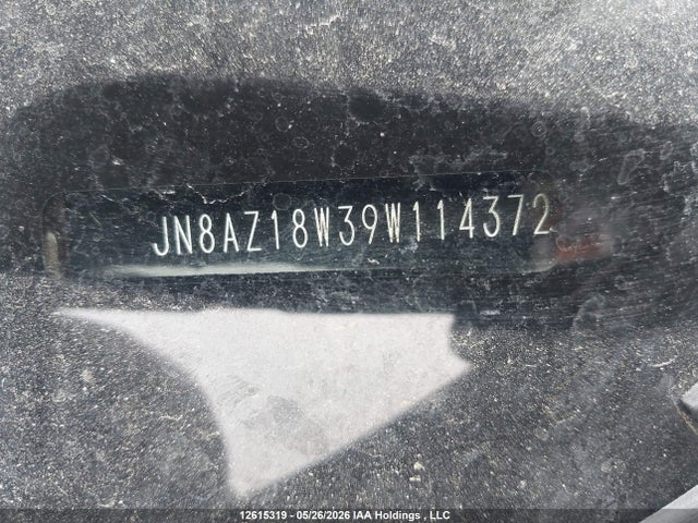 Aukcja sprzedaży 2009 Nissan Murano S/sl/le, vin: JN8AZ18W39W114372, numer aukcji: 12615319