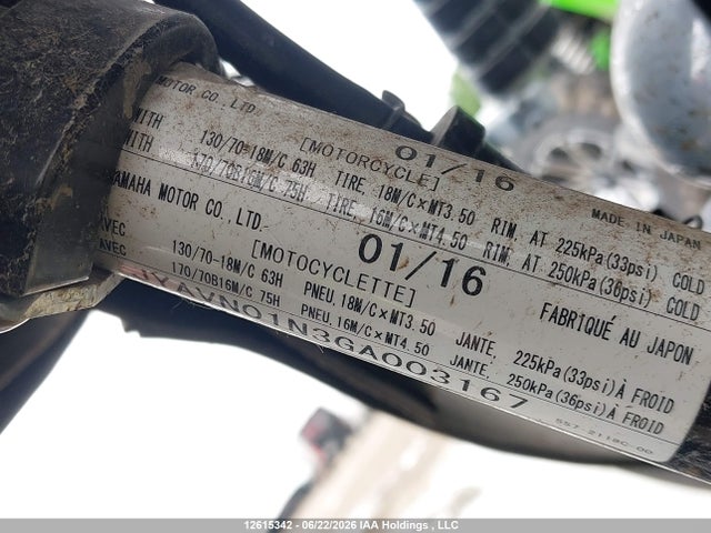 Yamaha Xvs950 A/ct 2016 JYAVN01N3GA003167 Image 10