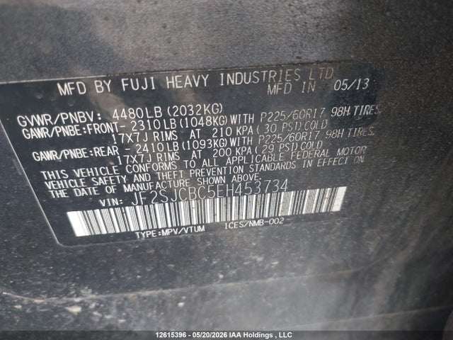 Subaru Forester 2.5i Premium 2014 JF2SJCBC5EH453734 Image 9