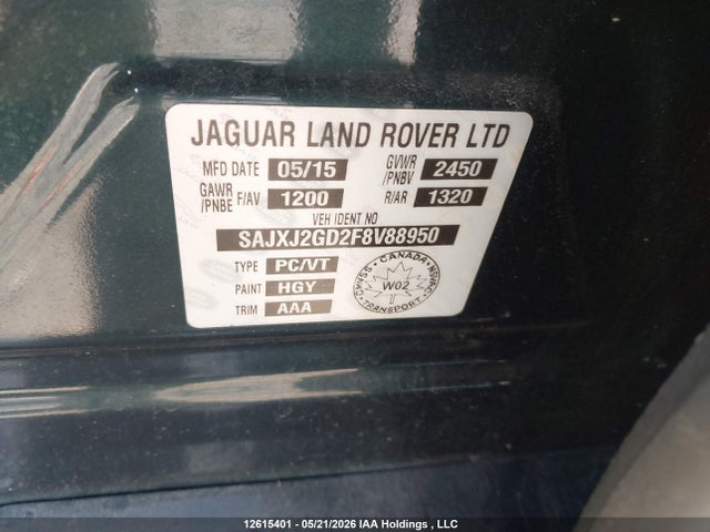 SAJXJ2GD2F8V88950 Jaguar XJL