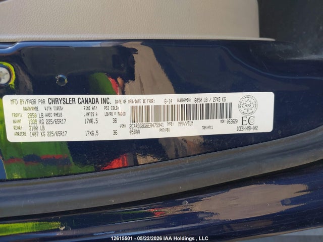 Aukcja sprzedaży 2014 Dodge Grand Caravan Se, vin: 2C4RDGBG6ER475941, numer aukcji: 12615501