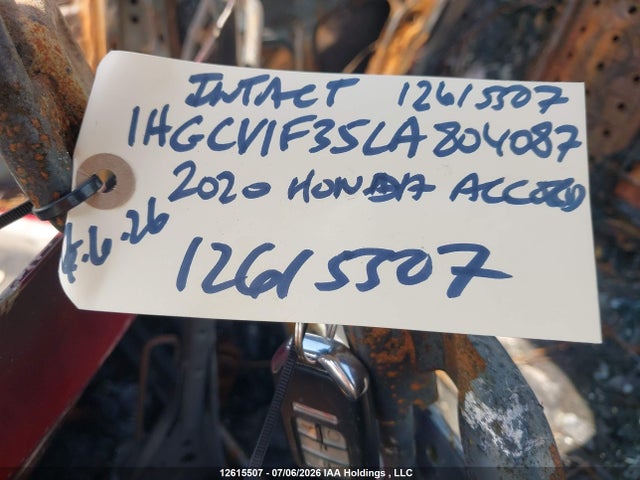 12615507 :رقم المزاد ، 1HGCV1F35LA804087 vin ، 2020 Honda Accord Sport مزاد بيع