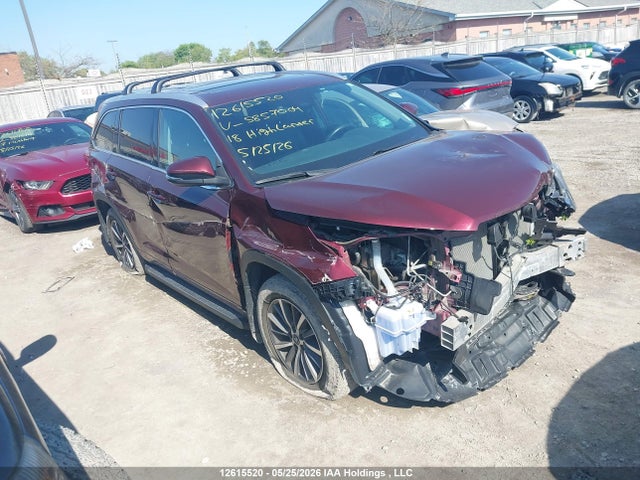 2018 Toyota Highlander Se/xle მანქანა იყიდება აუქციონზე, vin: 5TDJZRFH3JS857004, აუქციონის ნომერი: 12615520