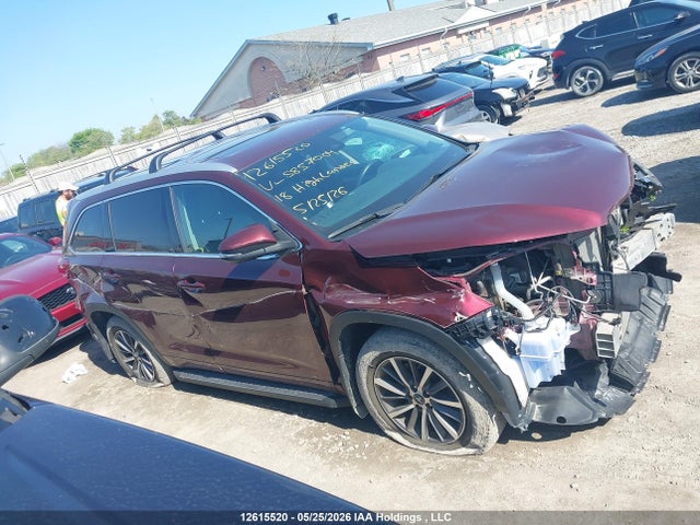 2018 Toyota Highlander Se/xle მანქანა იყიდება აუქციონზე, vin: 5TDJZRFH3JS857004, აუქციონის ნომერი: 12615520