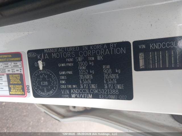 KIA Niro Ex/ex Premium 2019 KNDCC3LC9K5321388 Image 9