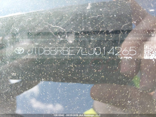 12615542 :رقم المزاد ، JTDBBRBE7LJ014265 vin ، 2020 Toyota Corolla Hybrid مزاد بيع