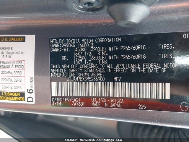 JTJAM7BX3M5286900 Lexus Gx Gx 460 Premium