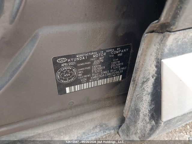 KM8S3DA15MU009639 Hyundai Santa Fe Sel Premium
