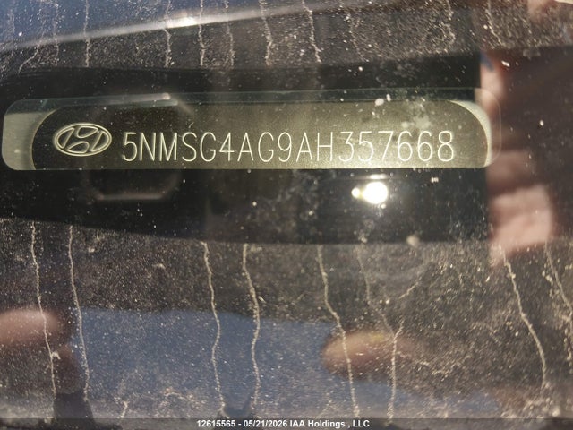 2010 Hyundai Santa Fe Gl 3.5 Sport მანქანა იყიდება აუქციონზე, vin: 5NMSG4AG9AH357668, აუქციონის ნომერი: 12615565