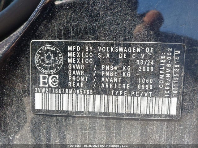 3VW2T7BU4RM065465 Volkswagen JETTA GLI