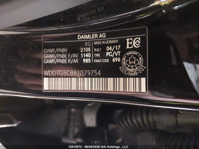 2018 Mercedes-benz Gla 45 Amg მანქანა იყიდება აუქციონზე, vin: WDDTG5CB8JJ379754, აუქციონის ნომერი: 12615572
