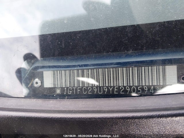 Aukcja sprzedaży 2000 Gmc Sierra 2500 Sl/sle/slt, vin: 1GTFC29U9YE290594, numer aukcji: 12615639