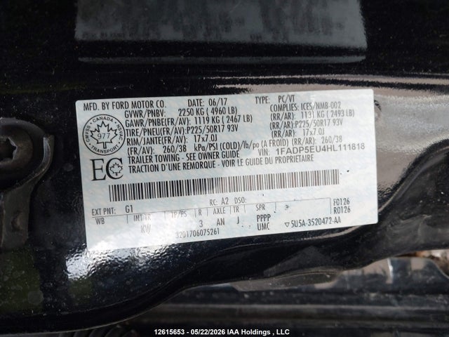 Продаж на аукціоні авто 2017 Ford C-max Se, vin: 1FADP5EU4HL111818, номер лоту: 12615653