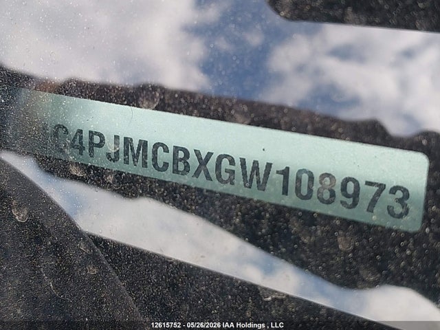 Aukcja sprzedaży 2016 Jeep Cherokee Latitude, vin: 1C4PJMCBXGW108973, numer aukcji: 12615752
