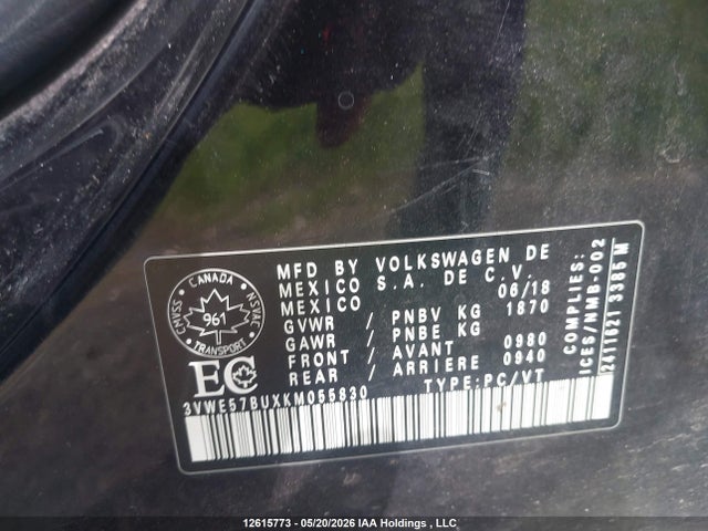 3VWE57BUXKM055830 Volkswagen Jetta