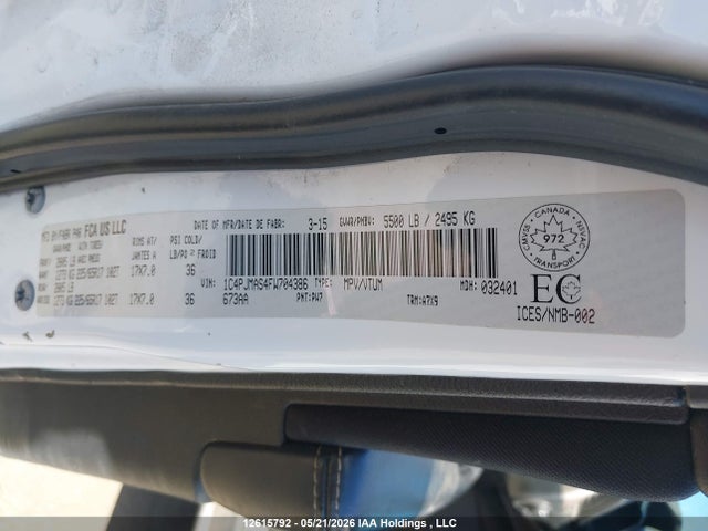 1C4PJMAS4FW704386 Jeep Cherokee