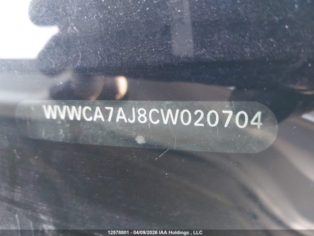 Aukcja sprzedaży 2012 Volkswagen Golf 2.5l Comfortline/2.5l Highline/2.5l Sportline/2.5l Trendline, vin: WVWCA7AJ8CW020704, numer aukcji: 12578801