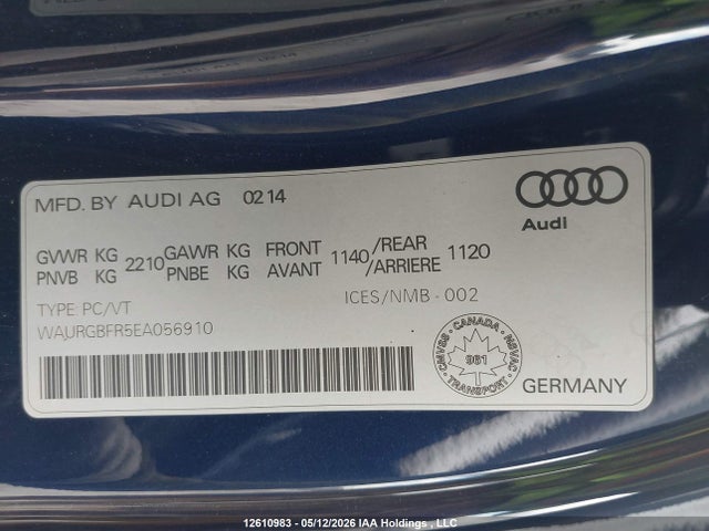 WAURGBFR5EA056910 Audi S5 3.0 Technik