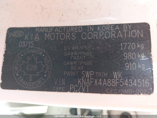 KIA Forte 2.0l Ex 2015 KNAFX4A88F5434516 Image 20