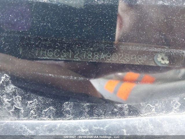 Aukcja sprzedaży 2008 Honda Accord Ex, vin: 1HGCS12788A802598, numer aukcji: 12615927